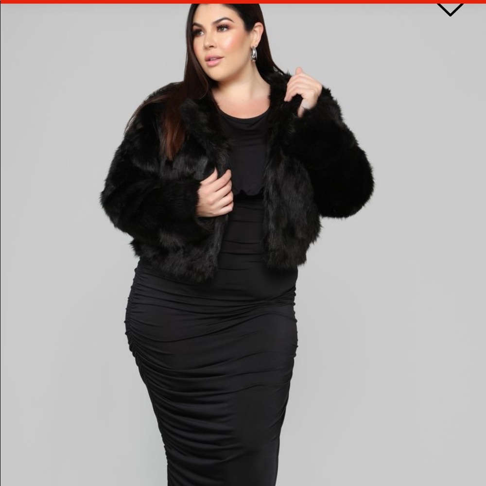 Faux fur coat plus size! Fashion nova
